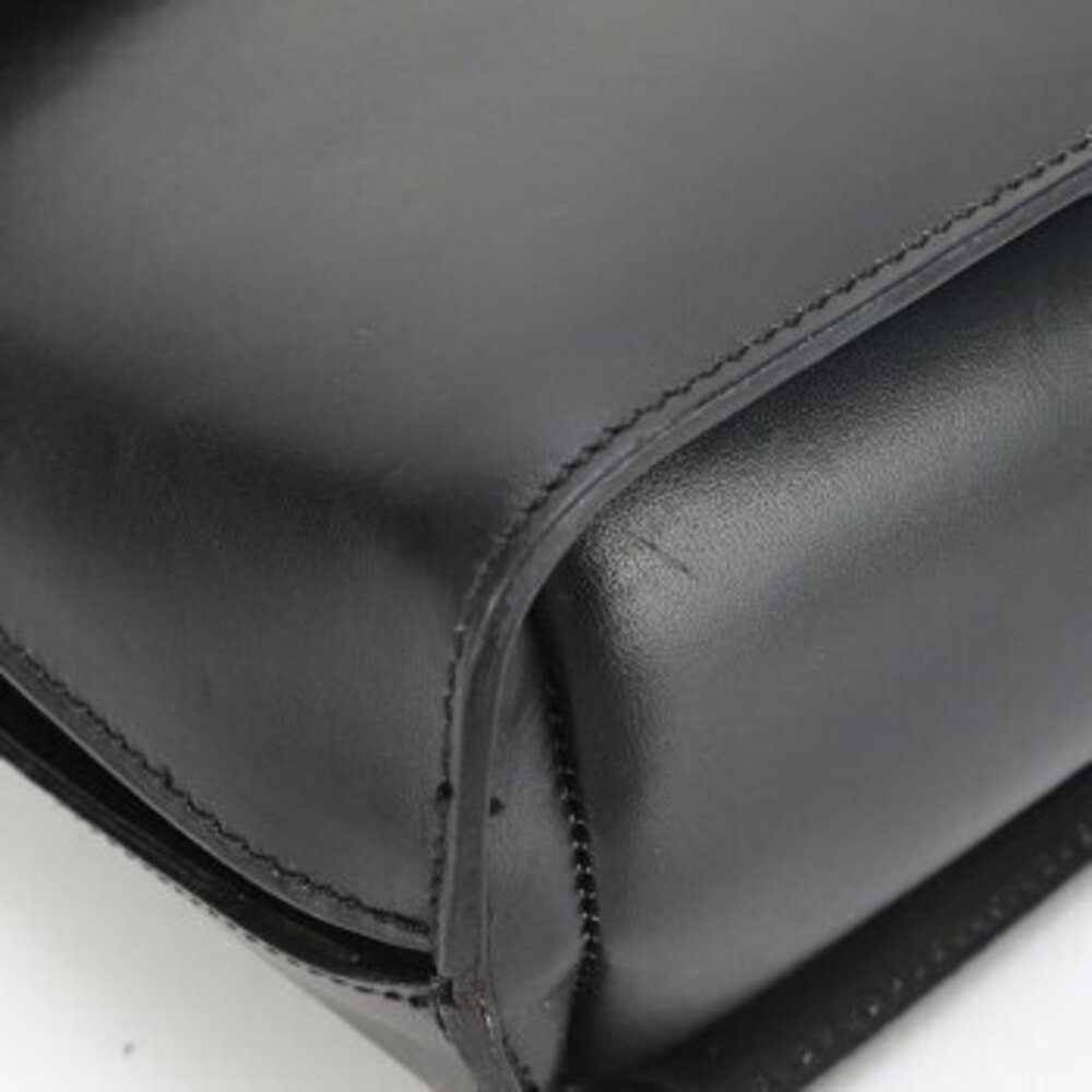 Celine top handle leather handbag tote shoulder bag black MME - Picture 7 of 14